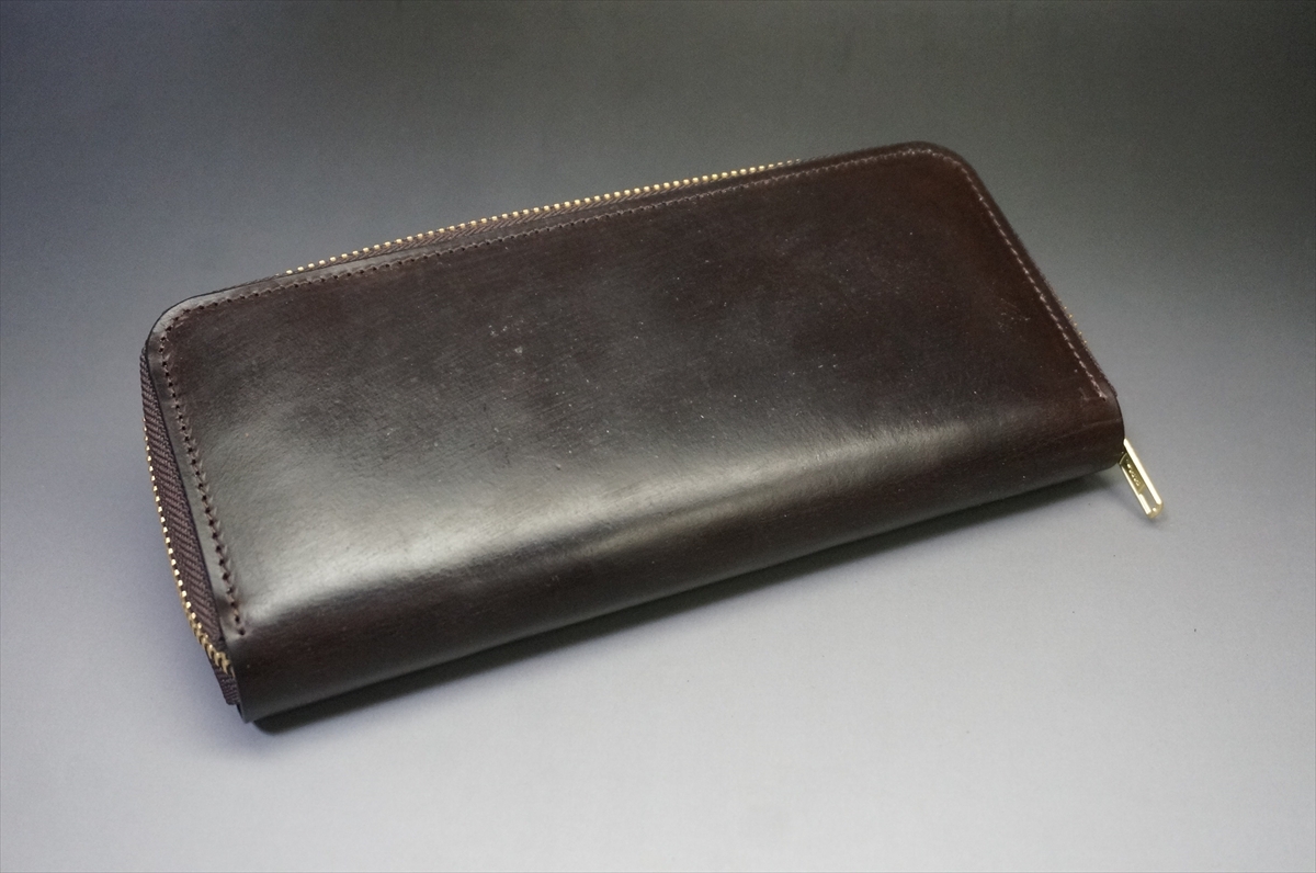3月2日(月曜日)終了!ブライドルレザー 長財布(J.ベイカー社/ダークブラウン色) - 画像 (7)