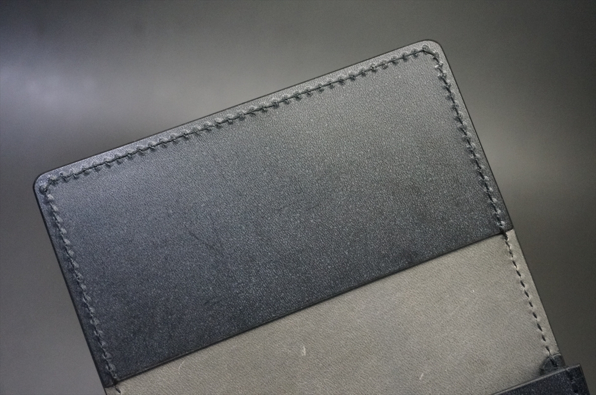 即決お買い得品!コードバン 名刺入れ(レーデルオガワ社/ブラック色) - 画像 (8)