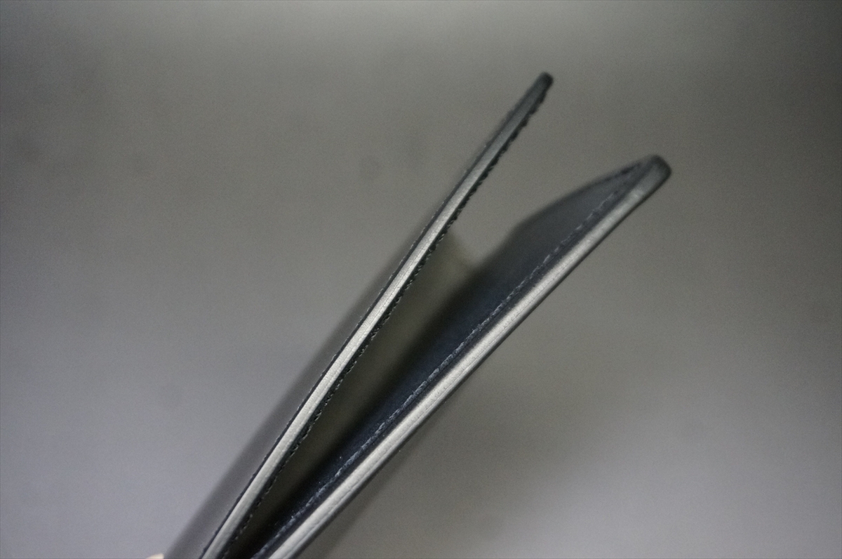 即決お買い得品!コードバン 名刺入れ(レーデルオガワ社/ブラック色) - 画像 (5)