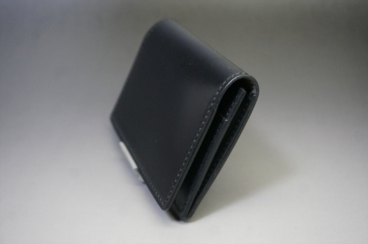 即決お買い得品!コードバン 名刺入れ(レーデルオガワ社/ブラック色) - 画像 (3)