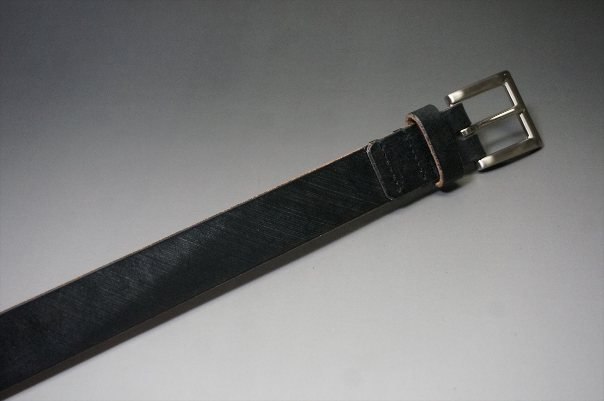 即決お買い得品!ブライドルレザー ベルト(お買い得品/J.ベイカー社/ベンズ側/ブラック色/30mm幅) - 画像 (5)