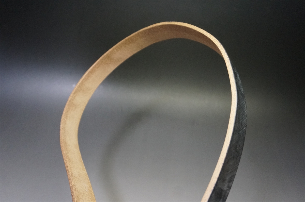 即決お買い得品!ブライドルレザー ベルト(お買い得品/J.ベイカー社/ベンズ側/ブラック色/30mm幅) - 画像 (9)