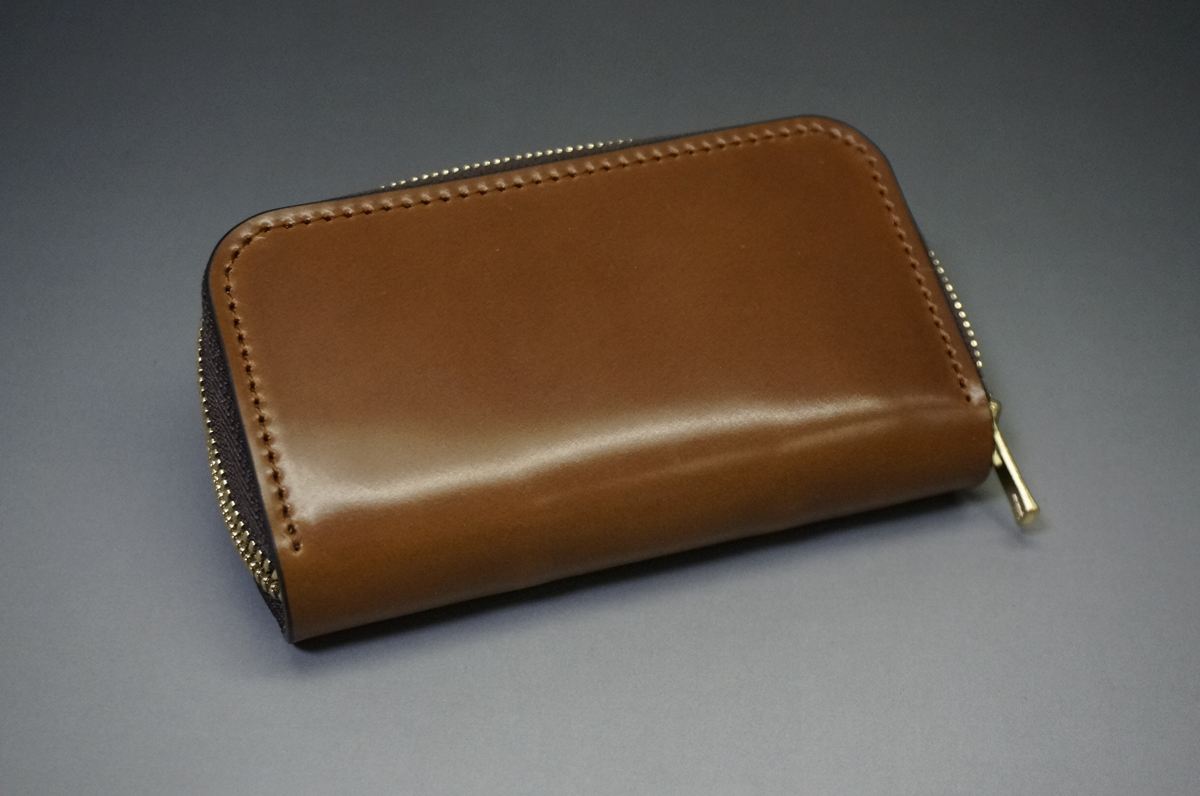 コードバン ミニ財布(特選品/ロカド社/ブラウン/金具:ゴールド色) - 画像 (7)
